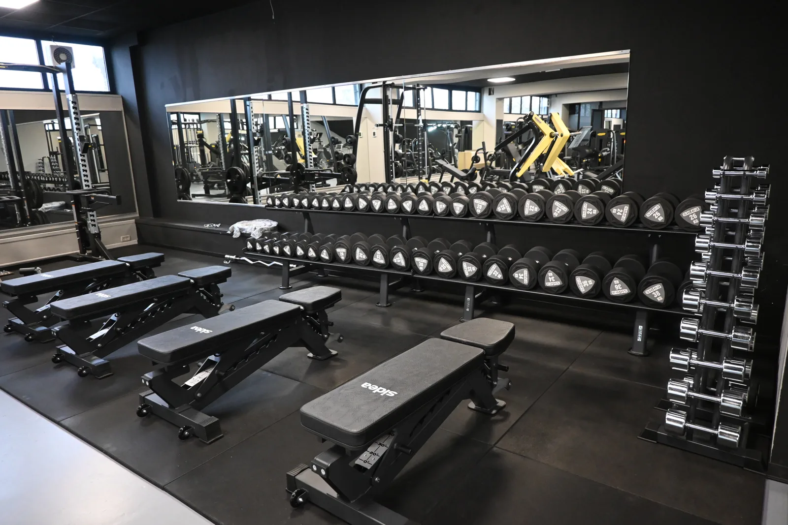 Rastrelliera manubri sala pesi IRON Correggio